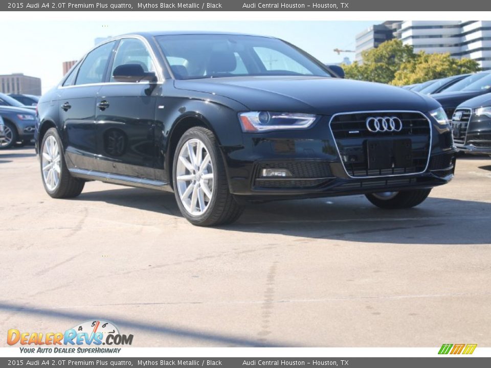 2015 Audi A4 2.0T Premium Plus quattro Mythos Black Metallic / Black Photo #1