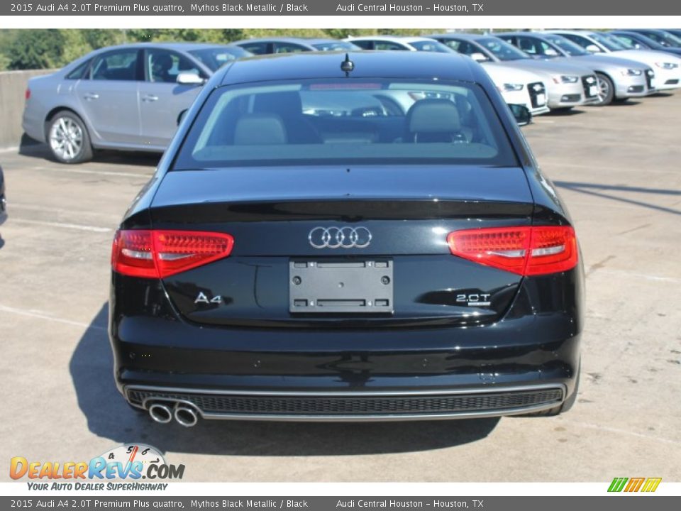 2015 Audi A4 2.0T Premium Plus quattro Mythos Black Metallic / Black Photo #7