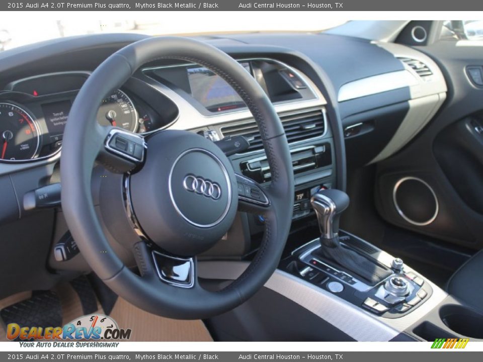 2015 Audi A4 2.0T Premium Plus quattro Mythos Black Metallic / Black Photo #12