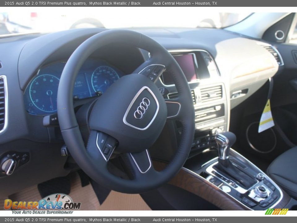 2015 Audi Q5 2.0 TFSI Premium Plus quattro Mythos Black Metallic / Black Photo #12