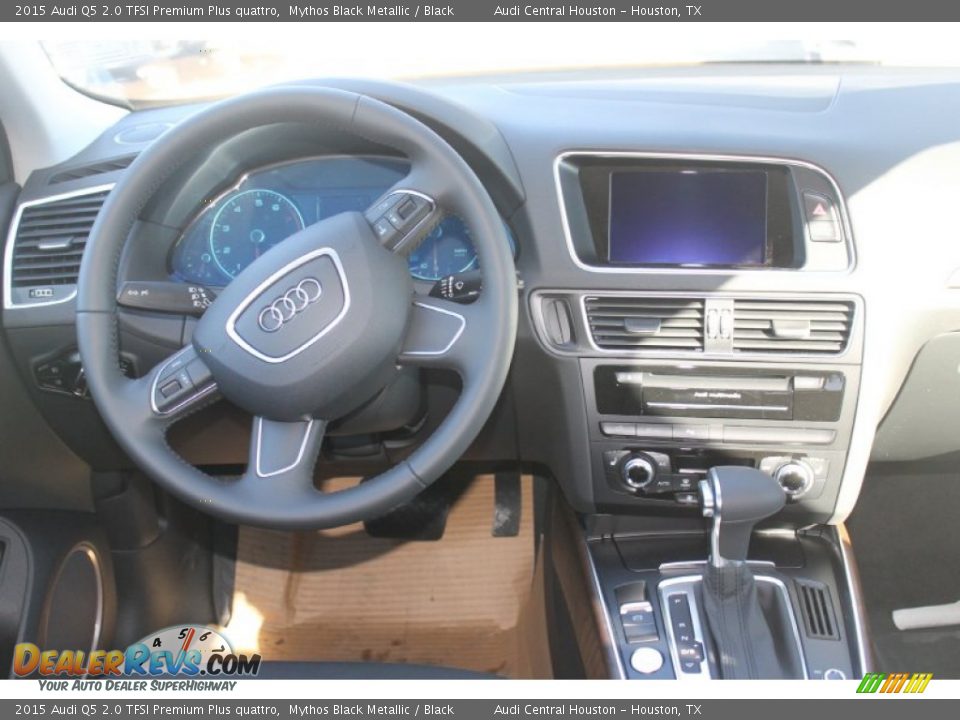 2015 Audi Q5 2.0 TFSI Premium Plus quattro Mythos Black Metallic / Black Photo #16