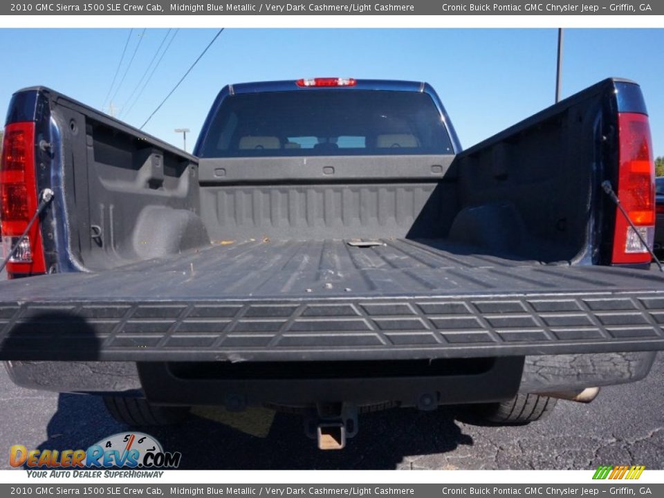 2010 GMC Sierra 1500 SLE Crew Cab Midnight Blue Metallic / Very Dark Cashmere/Light Cashmere Photo #15