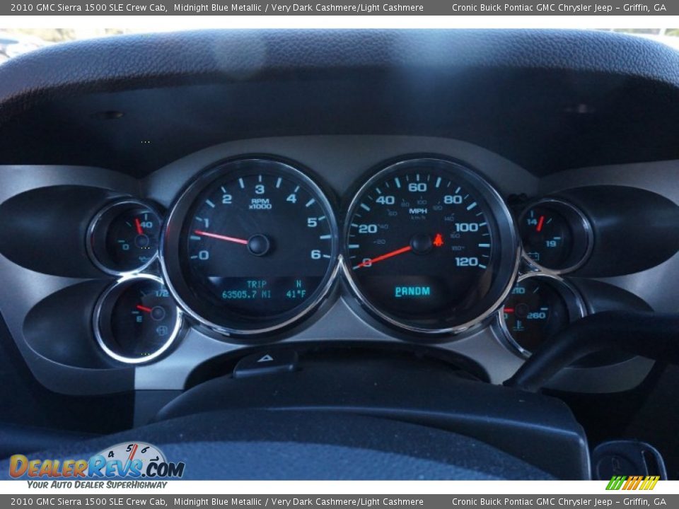 2010 GMC Sierra 1500 SLE Crew Cab Midnight Blue Metallic / Very Dark Cashmere/Light Cashmere Photo #21
