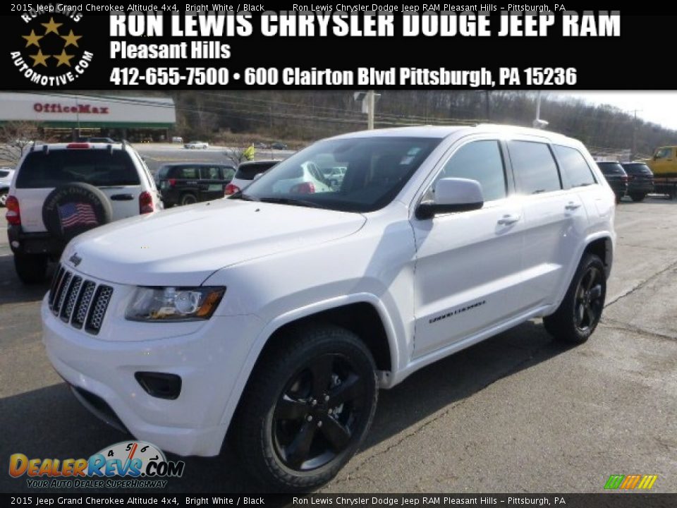 2015 Jeep Grand Cherokee Altitude 4x4 Bright White / Black Photo #1