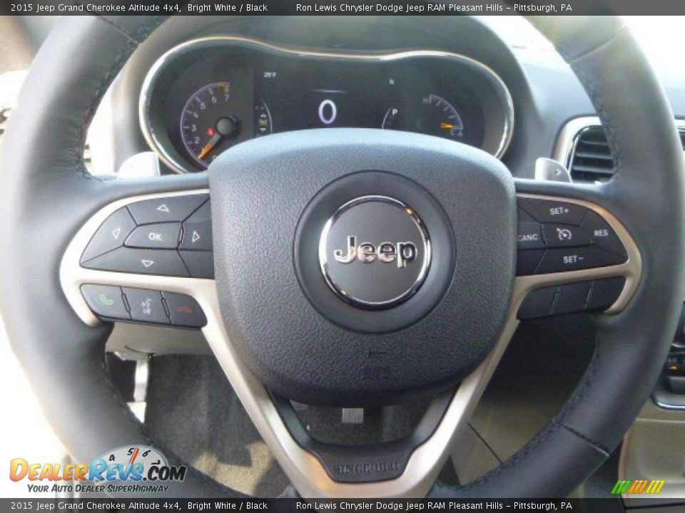 2015 Jeep Grand Cherokee Altitude 4x4 Bright White / Black Photo #18