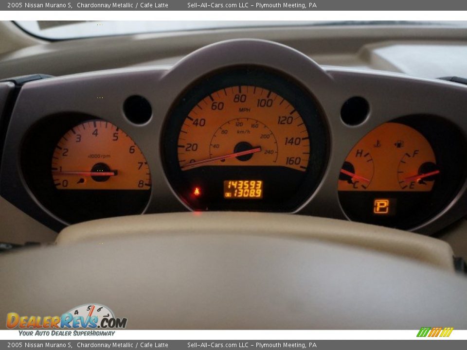 2005 Nissan Murano S Chardonnay Metallic / Cafe Latte Photo #25