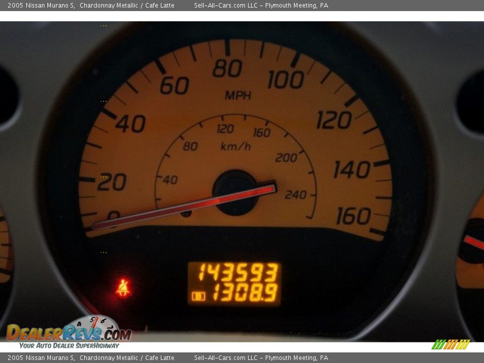 2005 Nissan Murano S Chardonnay Metallic / Cafe Latte Photo #26