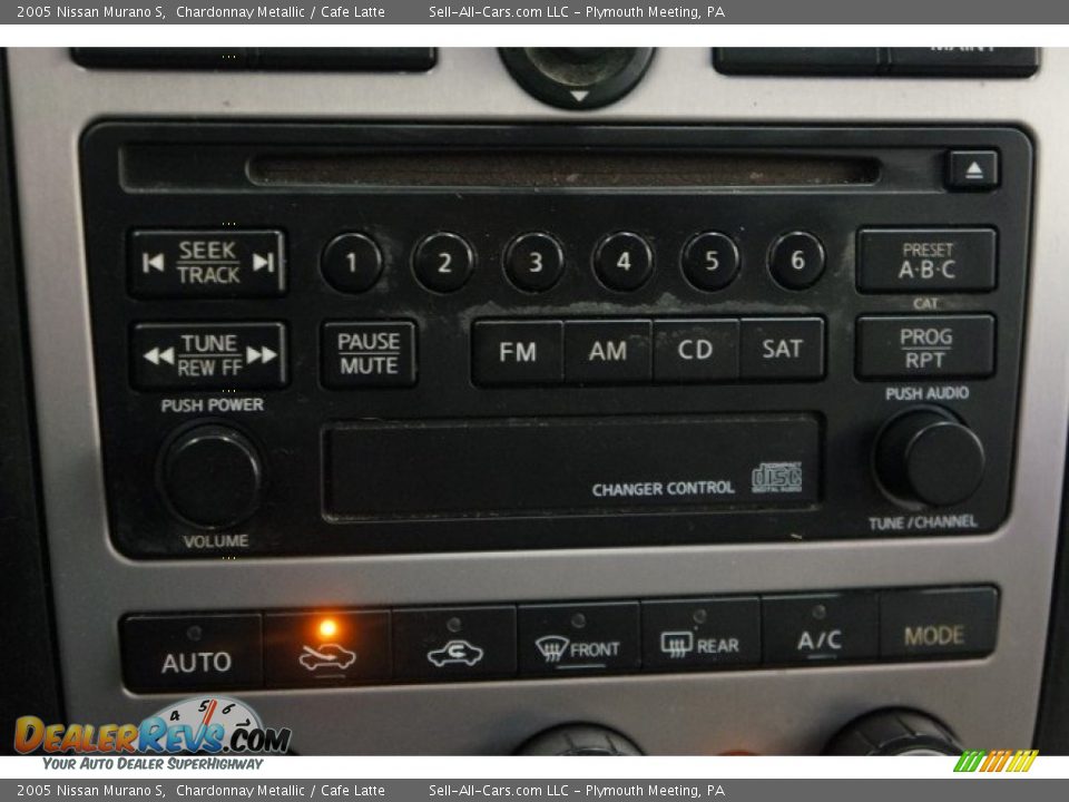 2005 Nissan Murano S Chardonnay Metallic / Cafe Latte Photo #27