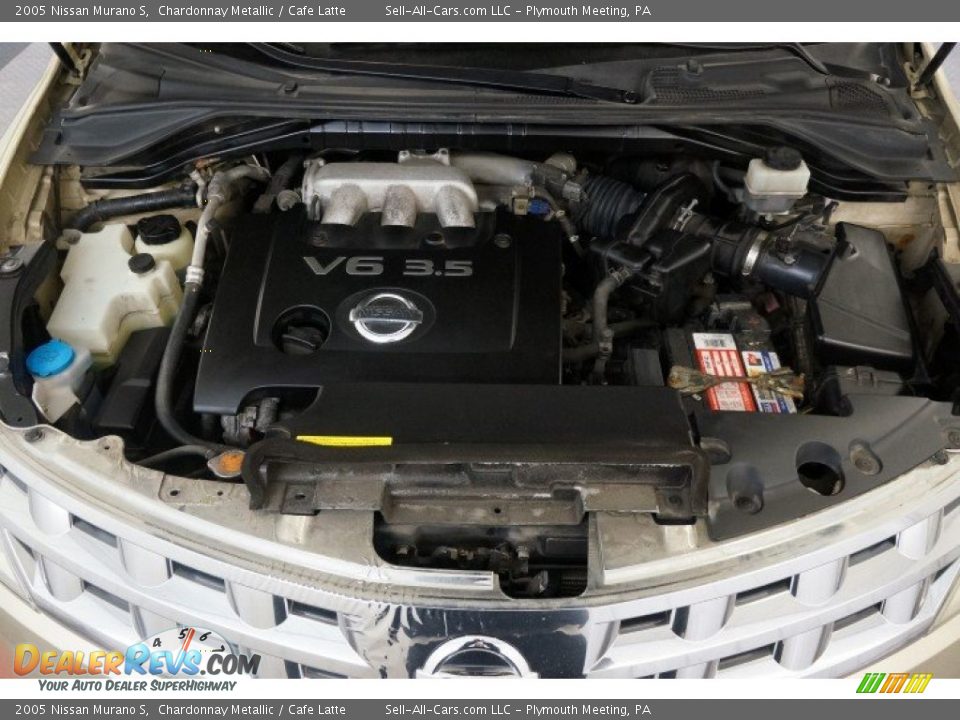 2005 Nissan Murano S Chardonnay Metallic / Cafe Latte Photo #31