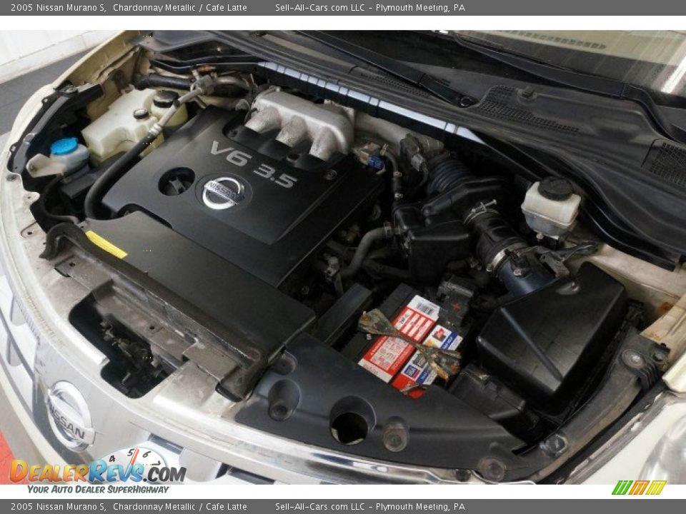 2005 Nissan Murano S Chardonnay Metallic / Cafe Latte Photo #34