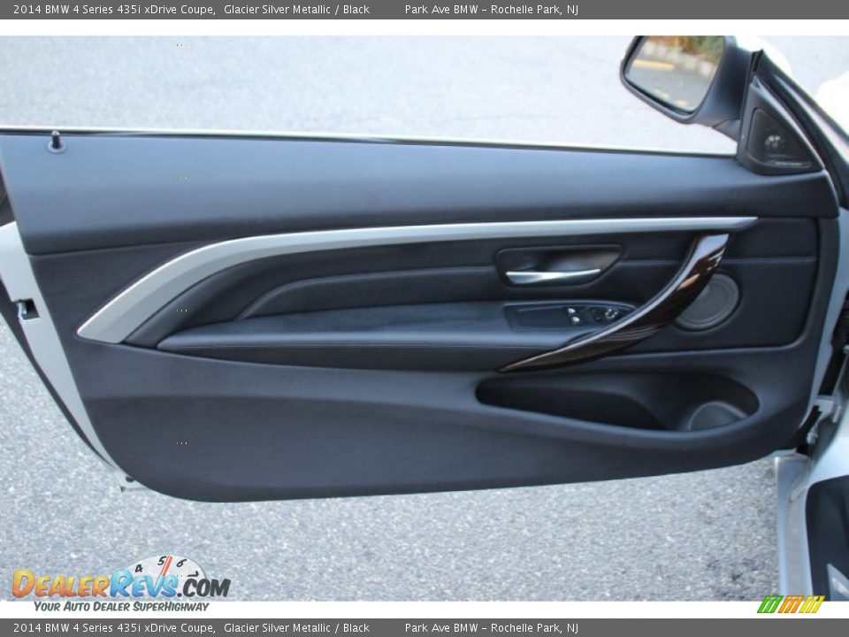 2014 BMW 4 Series 435i xDrive Coupe Glacier Silver Metallic / Black Photo #9