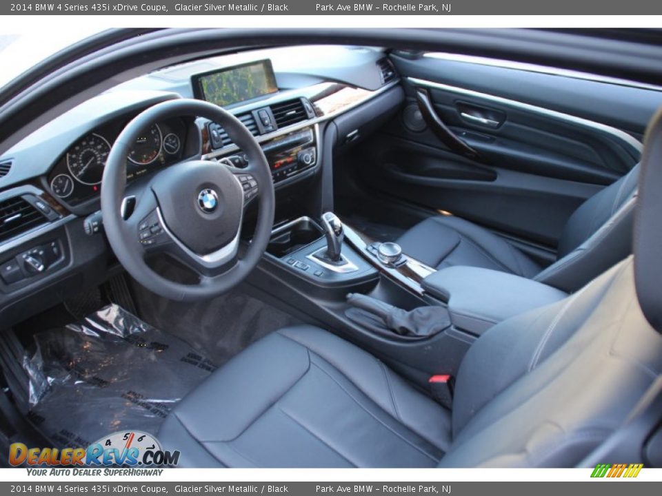 2014 BMW 4 Series 435i xDrive Coupe Glacier Silver Metallic / Black Photo #11