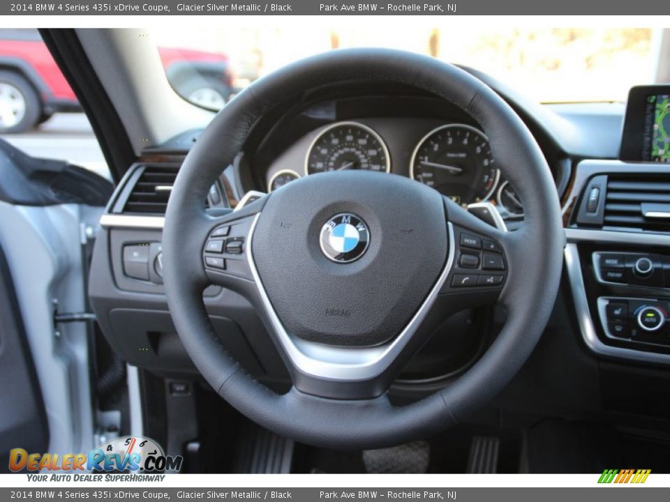 2014 BMW 4 Series 435i xDrive Coupe Glacier Silver Metallic / Black Photo #19