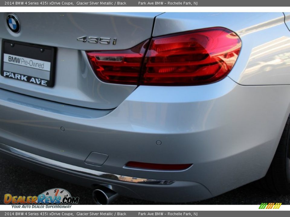 2014 BMW 4 Series 435i xDrive Coupe Glacier Silver Metallic / Black Photo #24