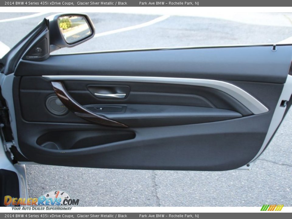 2014 BMW 4 Series 435i xDrive Coupe Glacier Silver Metallic / Black Photo #25