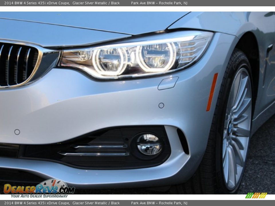 2014 BMW 4 Series 435i xDrive Coupe Glacier Silver Metallic / Black Photo #31