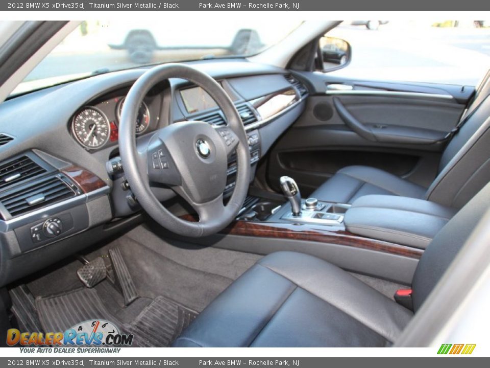 2012 BMW X5 xDrive35d Titanium Silver Metallic / Black Photo #10