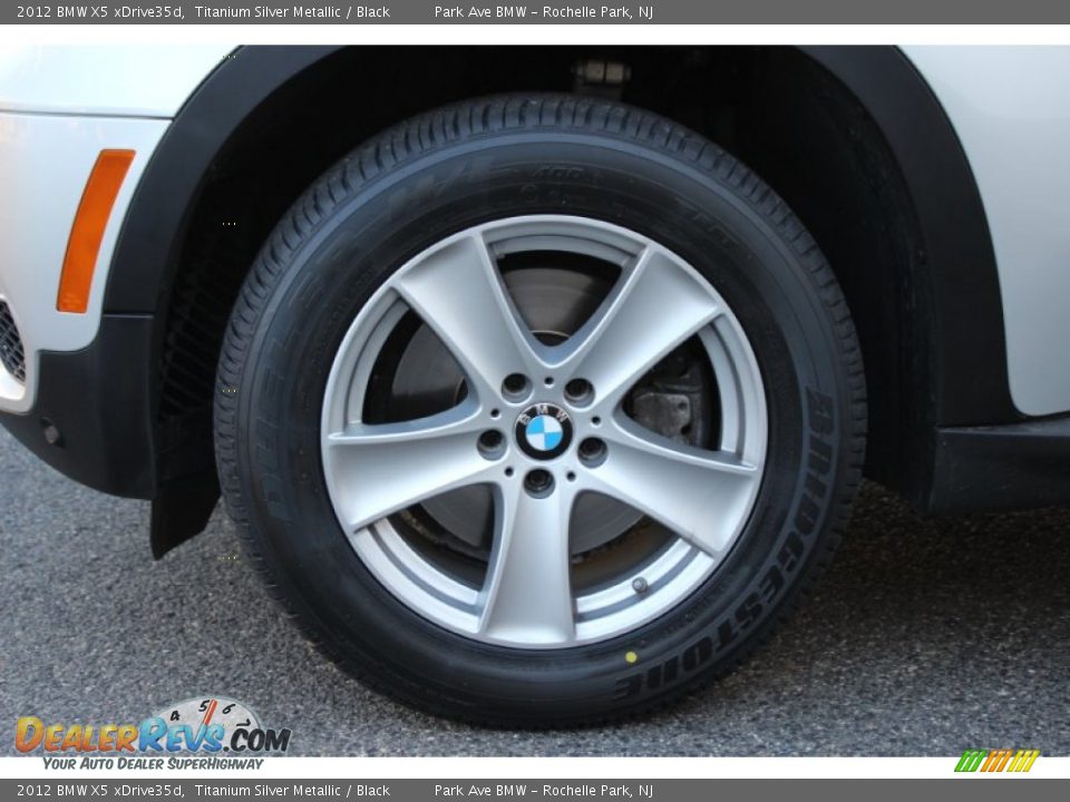 2012 BMW X5 xDrive35d Titanium Silver Metallic / Black Photo #33