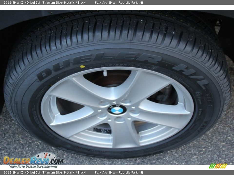 2012 BMW X5 xDrive35d Titanium Silver Metallic / Black Photo #34