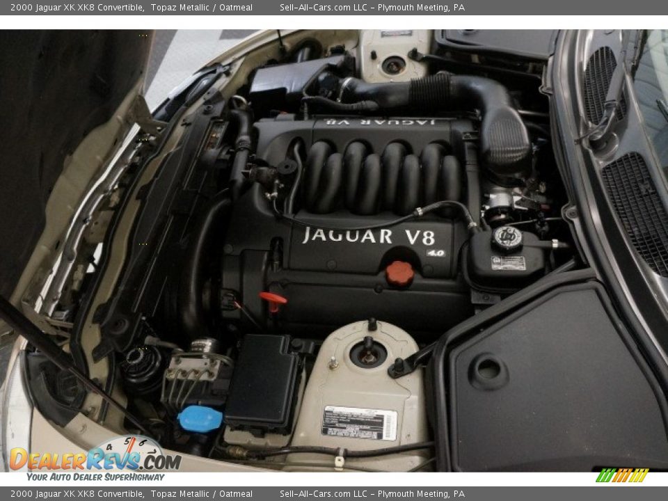 2000 Jaguar XK XK8 Convertible Topaz Metallic / Oatmeal Photo #30