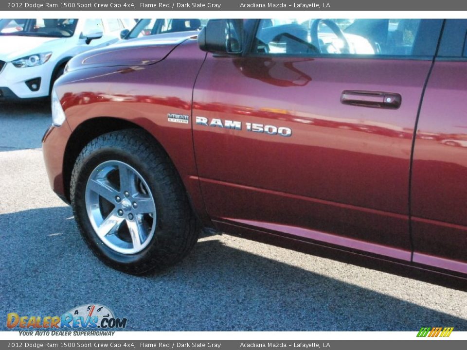 2012 Dodge Ram 1500 Sport Crew Cab 4x4 Flame Red / Dark Slate Gray Photo #3