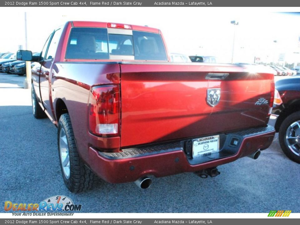2012 Dodge Ram 1500 Sport Crew Cab 4x4 Flame Red / Dark Slate Gray Photo #5