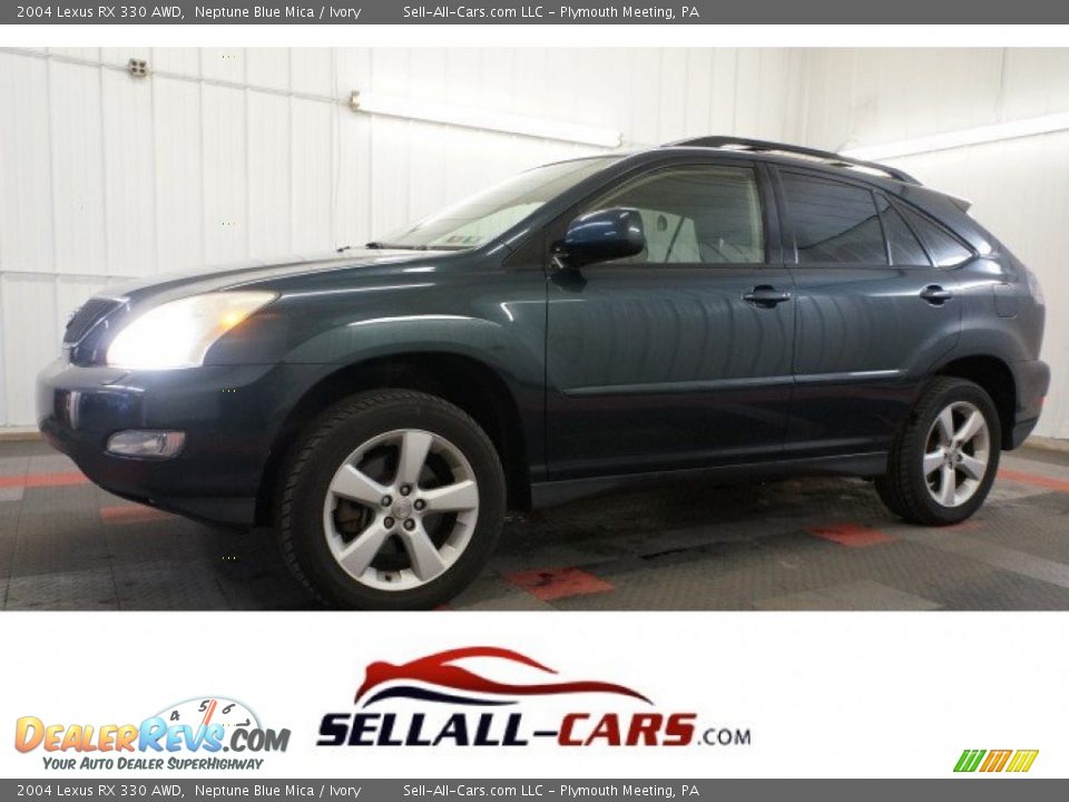 2004 Lexus RX 330 AWD Neptune Blue Mica / Ivory Photo #1