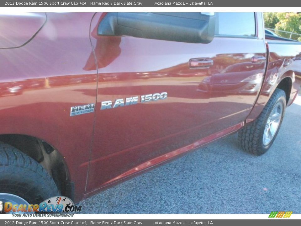 2012 Dodge Ram 1500 Sport Crew Cab 4x4 Flame Red / Dark Slate Gray Photo #12