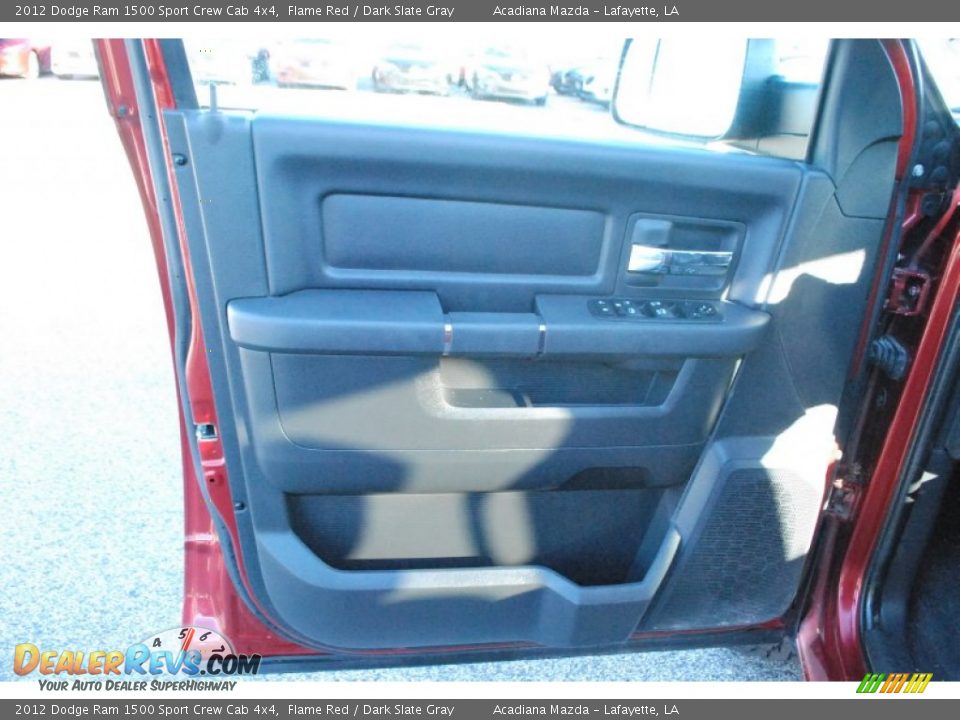 2012 Dodge Ram 1500 Sport Crew Cab 4x4 Flame Red / Dark Slate Gray Photo #13