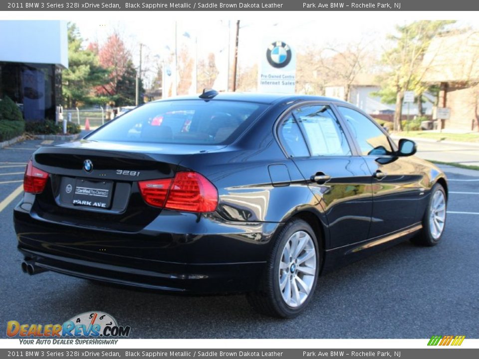2011 BMW 3 Series 328i xDrive Sedan Black Sapphire Metallic / Saddle Brown Dakota Leather Photo #3