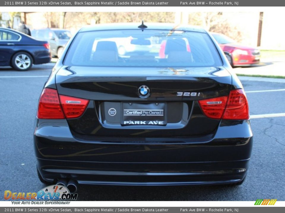 2011 BMW 3 Series 328i xDrive Sedan Black Sapphire Metallic / Saddle Brown Dakota Leather Photo #4