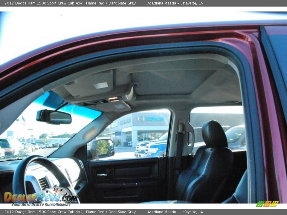 2012 Dodge Ram 1500 Sport Crew Cab 4x4 Flame Red / Dark Slate Gray Photo #16