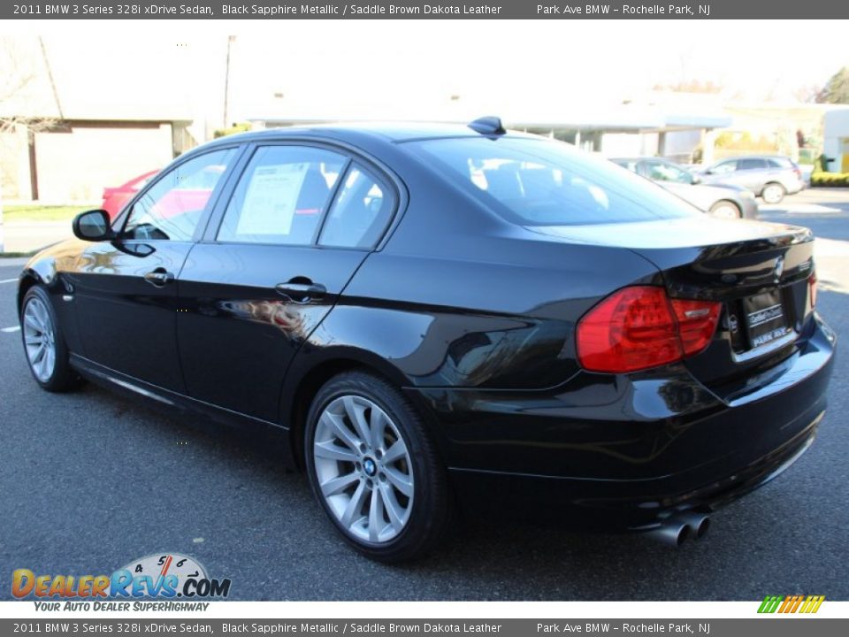 2011 BMW 3 Series 328i xDrive Sedan Black Sapphire Metallic / Saddle Brown Dakota Leather Photo #5
