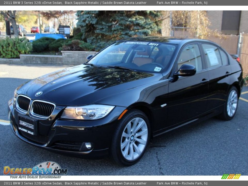 2011 BMW 3 Series 328i xDrive Sedan Black Sapphire Metallic / Saddle Brown Dakota Leather Photo #7