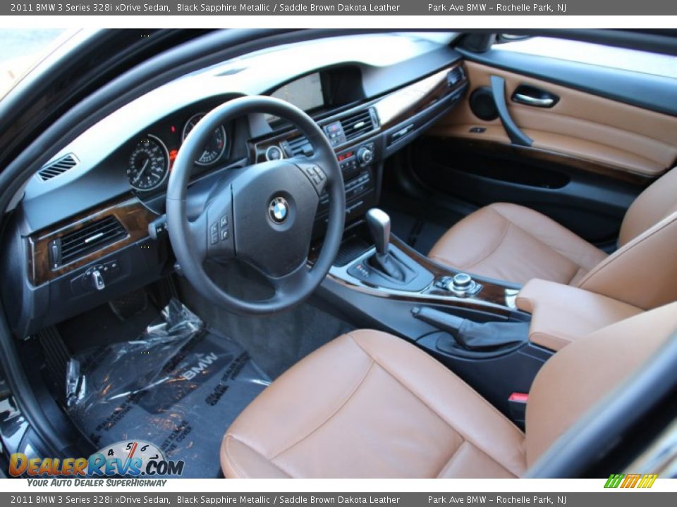 2011 BMW 3 Series 328i xDrive Sedan Black Sapphire Metallic / Saddle Brown Dakota Leather Photo #11