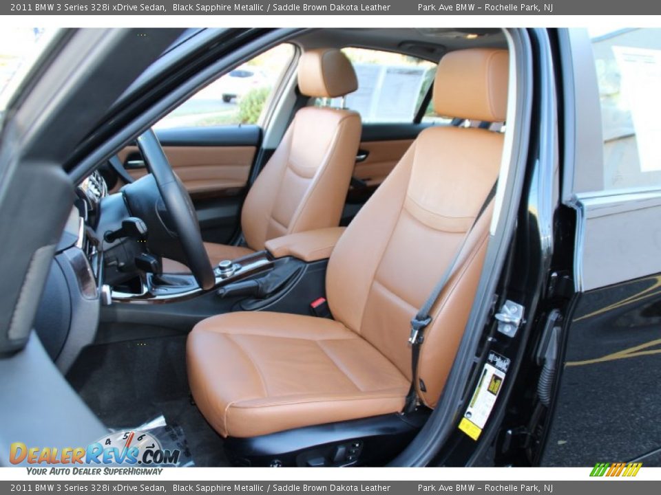 2011 BMW 3 Series 328i xDrive Sedan Black Sapphire Metallic / Saddle Brown Dakota Leather Photo #14