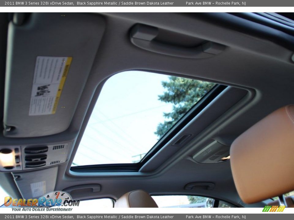 2011 BMW 3 Series 328i xDrive Sedan Black Sapphire Metallic / Saddle Brown Dakota Leather Photo #15