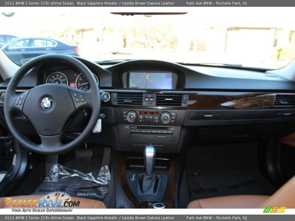 2011 BMW 3 Series 328i xDrive Sedan Black Sapphire Metallic / Saddle Brown Dakota Leather Photo #16