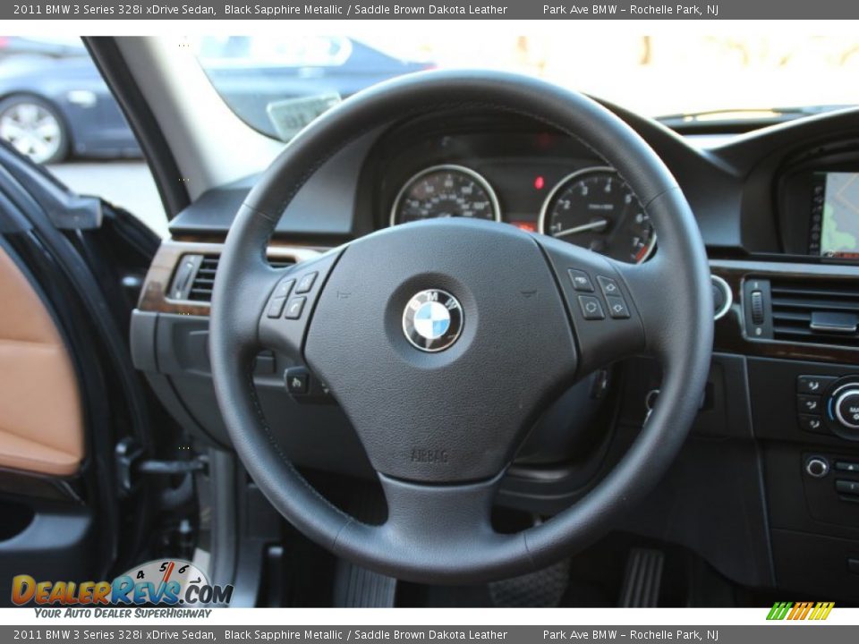2011 BMW 3 Series 328i xDrive Sedan Black Sapphire Metallic / Saddle Brown Dakota Leather Photo #19