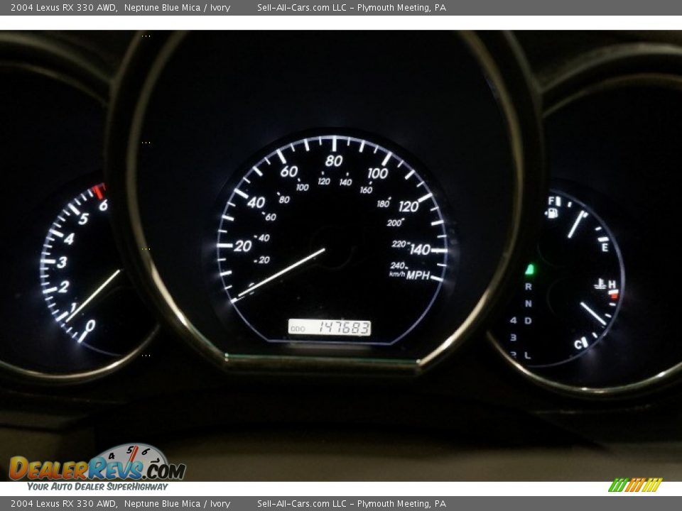 2004 Lexus RX 330 AWD Neptune Blue Mica / Ivory Photo #28