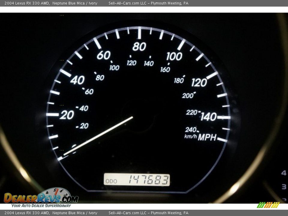 2004 Lexus RX 330 AWD Neptune Blue Mica / Ivory Photo #29