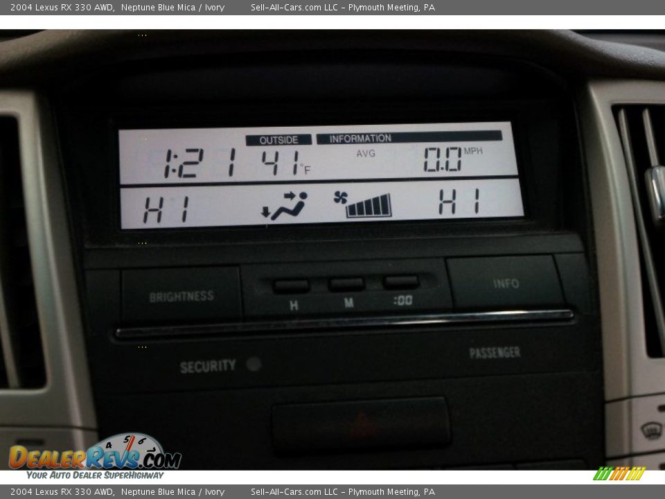 2004 Lexus RX 330 AWD Neptune Blue Mica / Ivory Photo #30