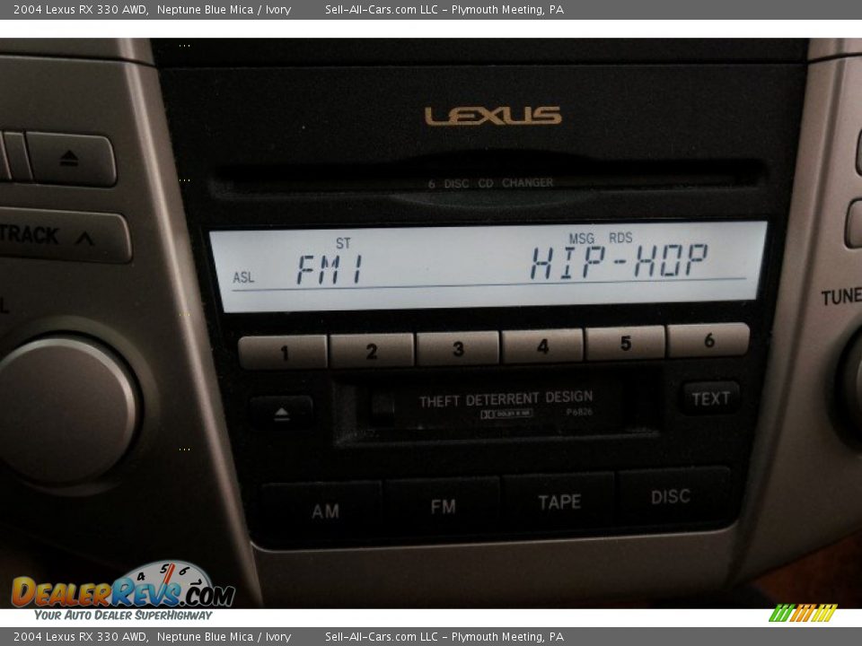 2004 Lexus RX 330 AWD Neptune Blue Mica / Ivory Photo #32