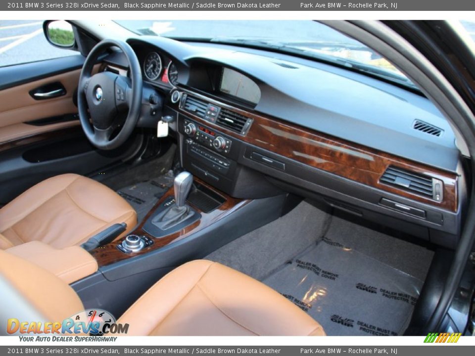 2011 BMW 3 Series 328i xDrive Sedan Black Sapphire Metallic / Saddle Brown Dakota Leather Photo #28