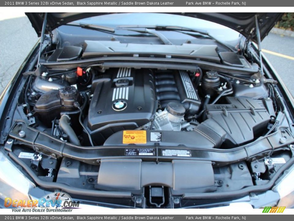 2011 BMW 3 Series 328i xDrive Sedan Black Sapphire Metallic / Saddle Brown Dakota Leather Photo #31