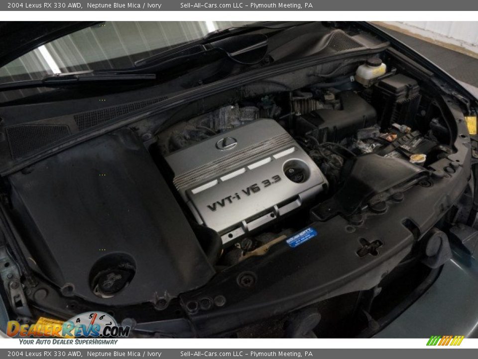 2004 Lexus RX 330 AWD Neptune Blue Mica / Ivory Photo #36