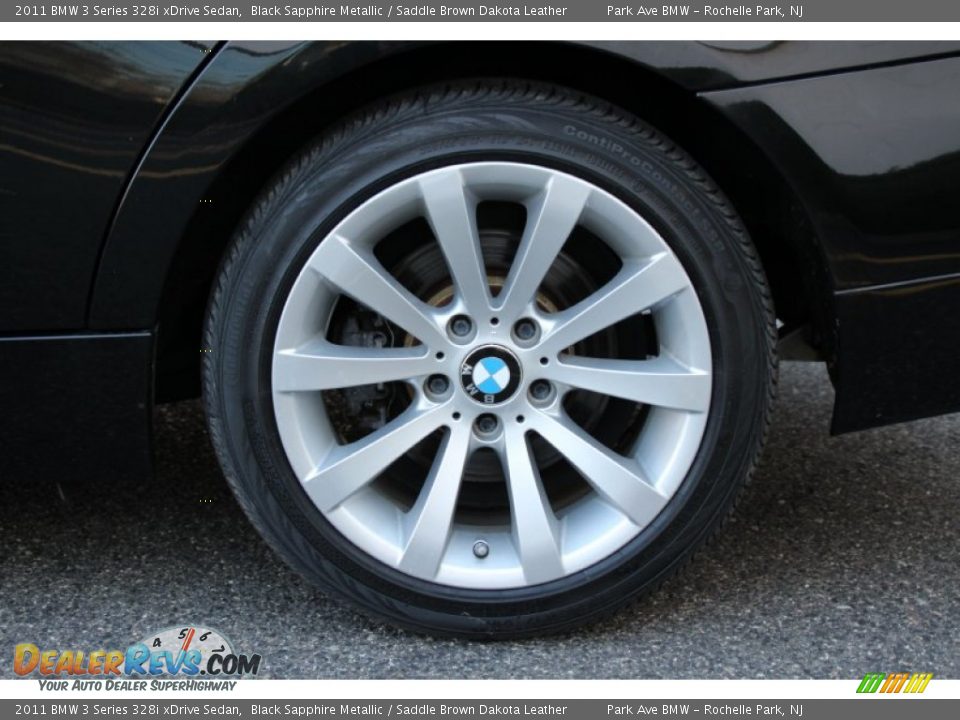 2011 BMW 3 Series 328i xDrive Sedan Black Sapphire Metallic / Saddle Brown Dakota Leather Photo #33