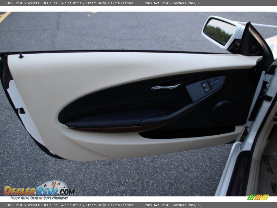 2009 BMW 6 Series 650i Coupe Alpine White / Cream Beige Dakota Leather Photo #9