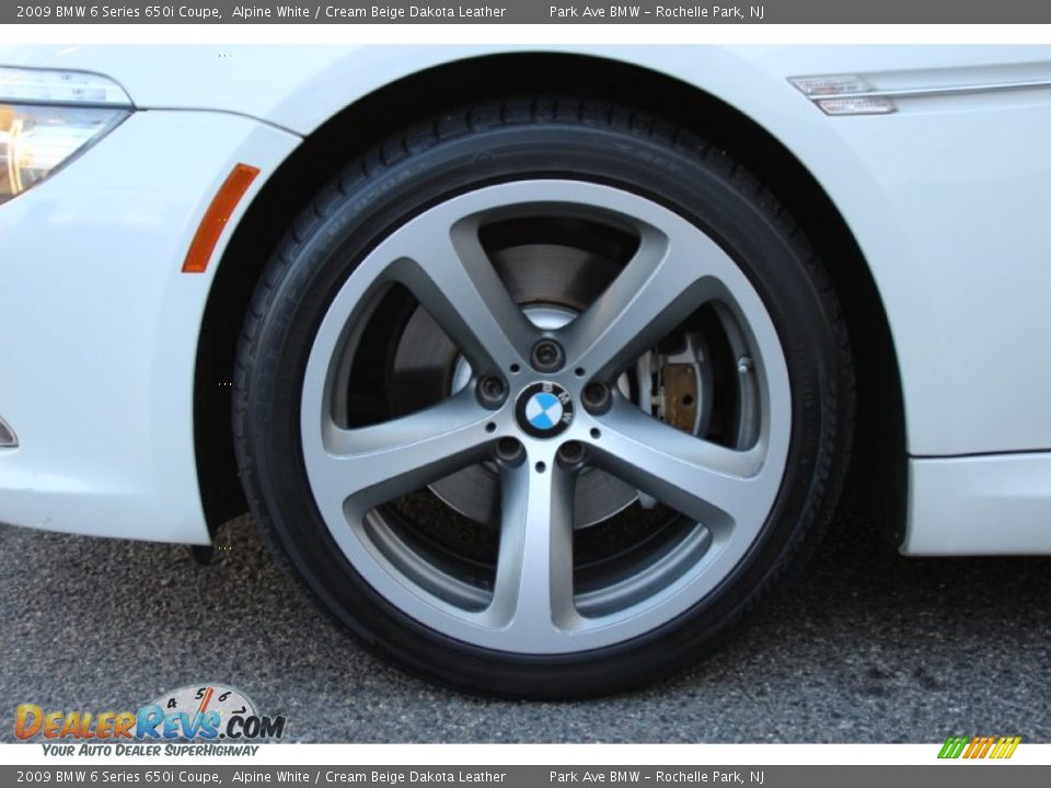 2009 BMW 6 Series 650i Coupe Alpine White / Cream Beige Dakota Leather Photo #32
