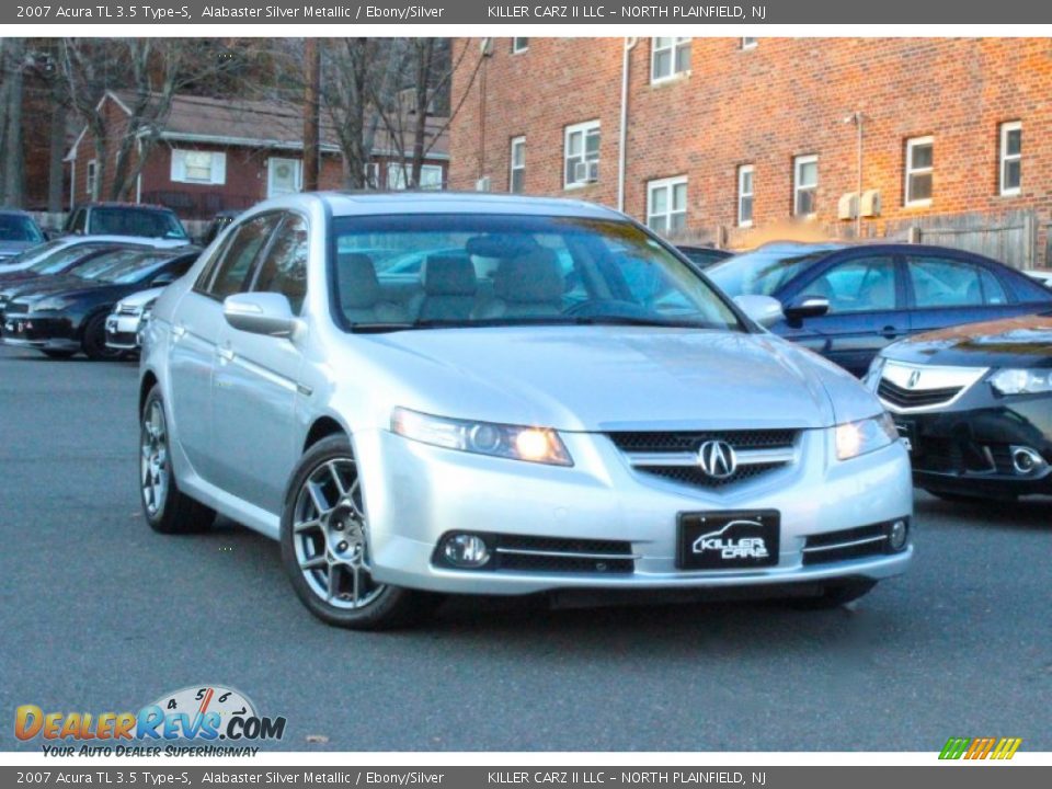 2007 Acura TL 3.5 Type-S Alabaster Silver Metallic / Ebony/Silver Photo #1